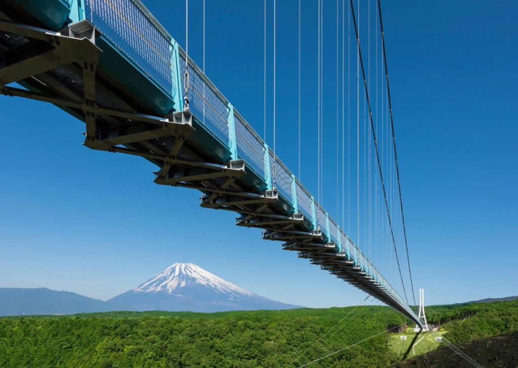 スカイウォークの大吊橋